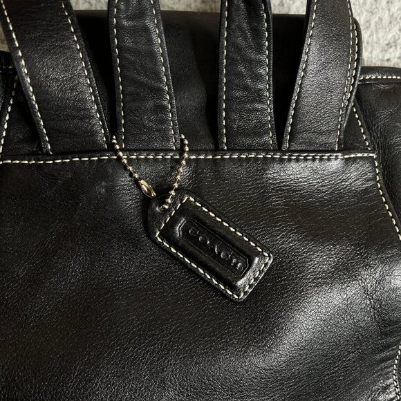 Vintage Coach Legacy Mini Black Backpack Bag #9569 - Picture 3 of 12